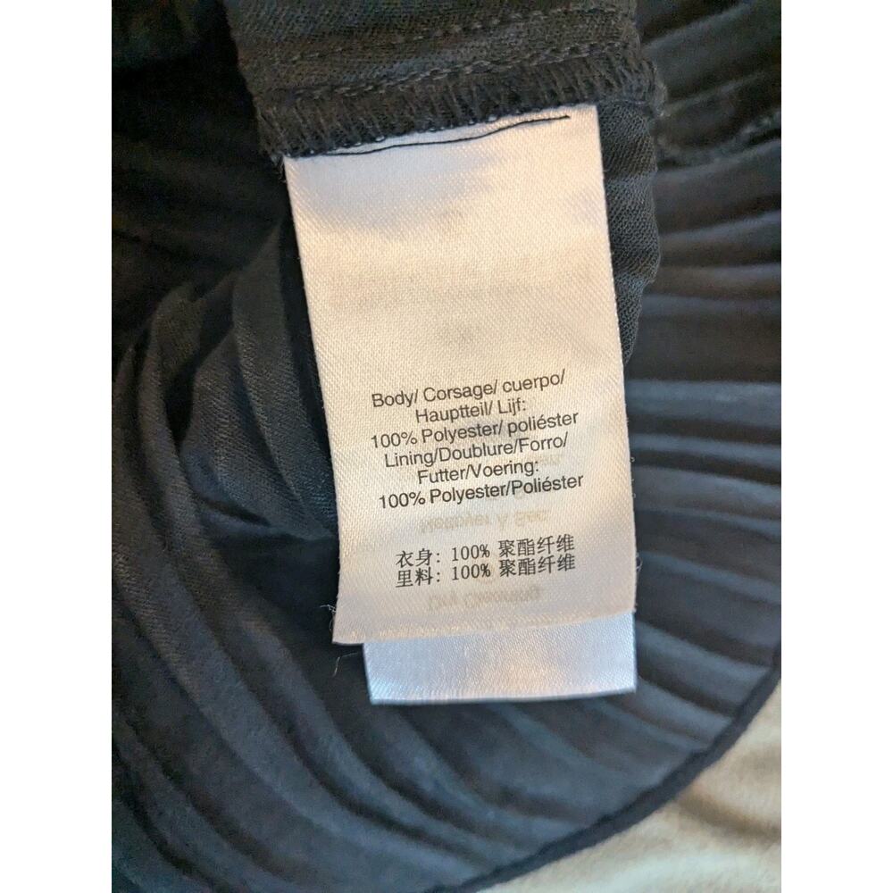 DKNY Black Ruffle Pleated Bustier Dress Size 8 - NWOT - Picture 8 of 9